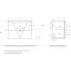 Тумба под раковину Belbagno Vittoria VITTORIA-800-2C-SO-GO-P 80x45x57 Grigio Opaco подвесная с двумя выкатными ящиками фото 9