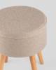 Пуф Stool Group Store Woody HS-WL14 V1 бежевая, рогожка, с ящиком фото 6