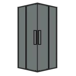 Душевой уголок Grossman Cosmo 300.K33.02.9090.21.10 профиль черный матовый, стекло тонированное, 90x90x195