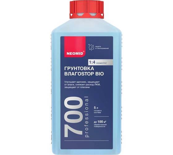 Грунт-влагоизолятор концентрат 1:4 Neomid ВлагоStop Bio 1 л