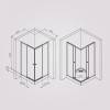 Душевой уголок Am.Pm X-Joy W94G-403-100100-MT1K профиль хром матовый, стекло прозрачное, 100x100x190 фото 8