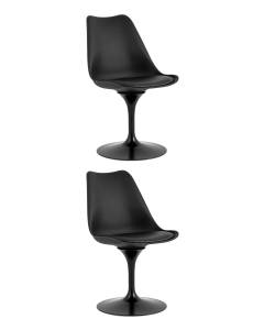 Набор из 2 стульев Stool Group Tulip Y1585 black X2 черный