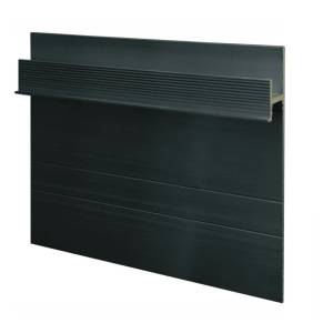 Скрытый плинтус Ликорн С-02.2.3 Черный матовый 2050x105x13.3