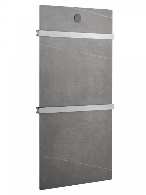 Полотенцесушитель электрический Wonzon & Woghand WW-A502-BR с греющей плитой, брашированный никель
