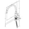 Смеситель для кухни Am.Pm X-Joy S F85B07602 хром, черный, с гибким изливом фото 11