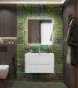 Тумба с раковиной BelBagno MARINO-CER-N-800-2C-SO-BL-P подвесная, Bianco Lucido, 51.6x81x46 фото 4