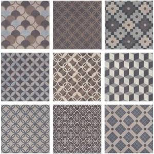 Керамогранит Kerama Marazzi Карнаби-стрит SG1577N Серый Орнамент 20x20