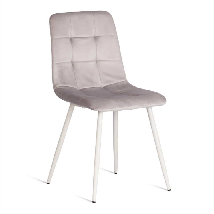 Стул Tetchair Chilly (mod. 7094-1) 21427 light grey (светло-серый) HLR14/белый