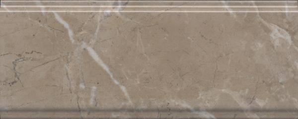 Бордюр Kerama Marazzi Серенада BDA027R бежевый темный глянцевый обрезной 12x30