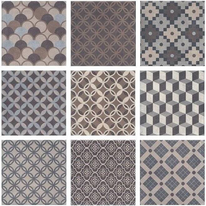 Керамогранит Kerama Marazzi Карнаби-стрит SG1577N Серый Орнамент 20x20