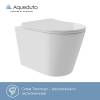 Унитаз подвесной Aqueduto Cone Plus CONT0210 безободковый, сиденье микролифт, белый глянцевый