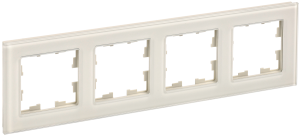 Рамка 4-постовая IEK Brite BR-M42-G-K10 ванильный