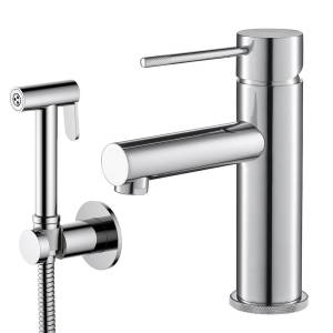 Смеситель для раковины Timo Saona 2360/00G с гигиеническим душем, хром