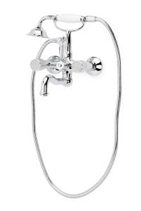 Смеситель для ванны Boheme Royal Crystal 273-Royal/CRST хром, переключатель SW