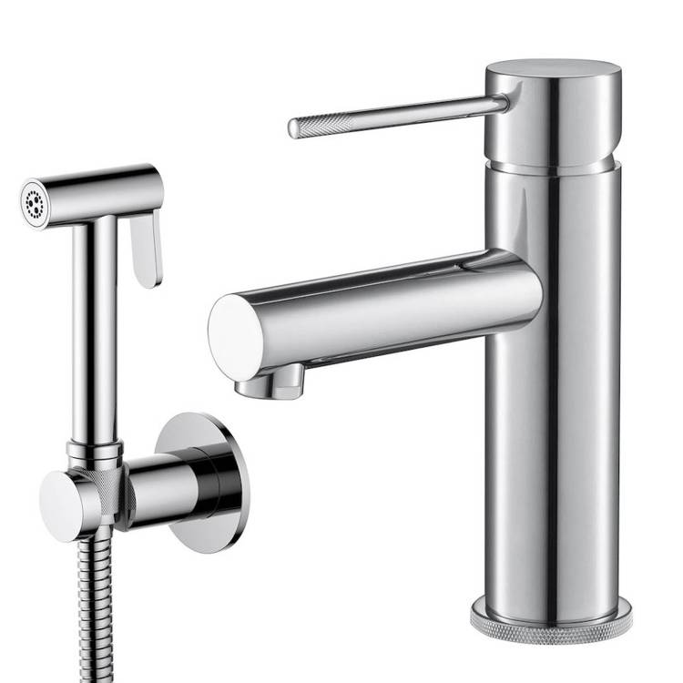 Смеситель для раковины Timo Saona 2360/00G с гигиеническим душем, хром