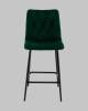 Стул полубарный Stool Group Одди Diamond AV 443PB-Cdf-9005(PP) темно-зеленый, велюр фото 3
