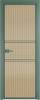 Межкомнатная дверь Profil Doors 2 AX цвет профиля Зеленый воск, стекло безопасное 6 мм мору золото 800x2000