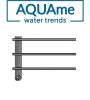 Полотенцесушитель электрический AQUAme AQM3113GM с терморегулятором, шлифованный темный металл