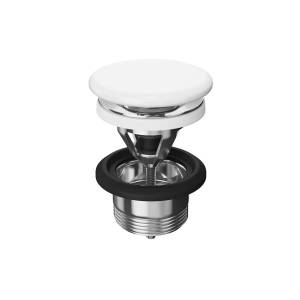 Донный клапан Kerama Marazzi DRR.2\WHT белый глянцевый, с керамической крышкой