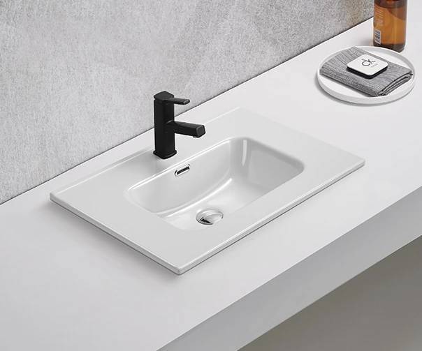 Раковина Gid Integrado 9070s 71156 белая, 71x46.5x17