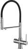 Смеситель для кухни ZorG Steel Hammer SH 2003 CR хром, с гибким изливом