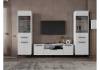 Стенка в гостиную Woodville Иадама 620696 белый, белый глянец комплектация 7