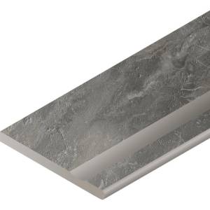 Бордюр Italon Шарм Делюкс X2 620090000715 Бортик Гриджио Оробико С Выемкой Закругленный Правый 30x60