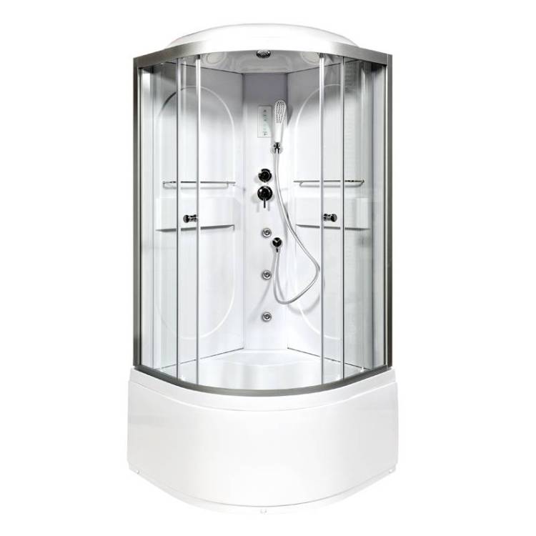 Душевая кабина AvaCan L610GM+EL с гидромассажем и электрикой, 100x100x215