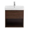 Тумба под раковину Belbagno Neon NEON-600-1C-SO-RS 57.2x34.6x55 Rovere Scuro подвесная с одним выкатным ящиком, с доводчиками фото 2
