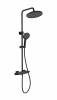 Душевая стойка Wonzon & Woghand WW-B3035-A1-MB с термостатом, черный