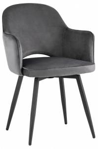Стул Stool Group Венера MC16-2F KD HLR-21 (NP) X2 велюр серый (набор 2 шт)
