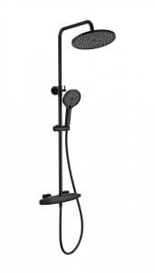 Душевая стойка Wonzon & Woghand WW-B3035-A1-MB с термостатом, черный