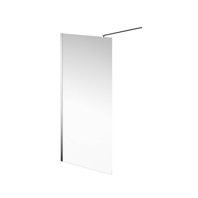 Душевая перегородка Kerama Marazzi Vetro (Ветро) VE.90.WI.CR профиль хром, стекло прозрачное, 90x195