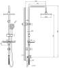 Душевая стойка ESKO ST1010 хром фото 2