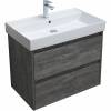Тумба с раковиной Aquanet Nova Lite 75 305239 подвесная, дуб серый фото 4