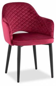 Кресло Stool Group Венера MC16-2YS KD HLR-38 велюр бордовый
