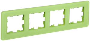 Рамка 4-постовая IEK Brite BR-M42-G-41-K06 эко грин