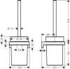 Ершик Hansgrohe AddStoris 41752670 матовый черный фото 2