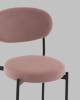 Стул полубарный Stool Group Бриф DD AV 477-C65-9005 (PP) пыльно-розовый, велюр фото 7