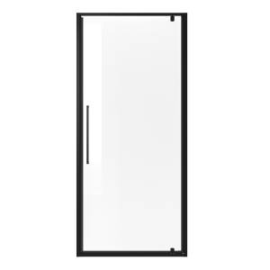 Душевая дверь Niagara Nova NG-85-10AB профиль черный матовый, стекло прозрачное, 100x195