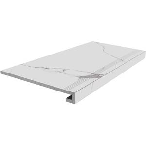 Ступень Kerama Marazzi Монте Тиберио SG849992R/GCF Клееная Белый Лаппатированный 33x80