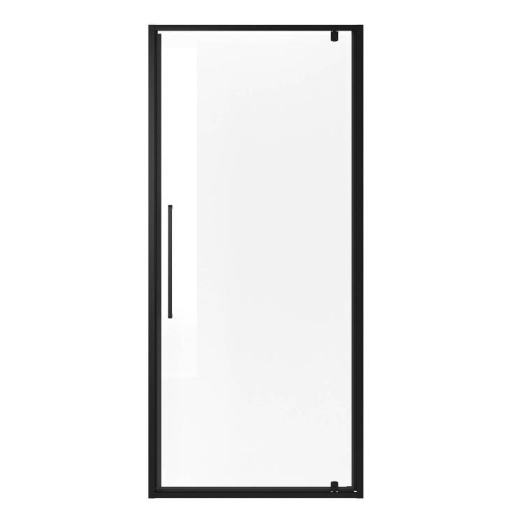 Душевая дверь Niagara Nova NG-85-10AB профиль черный матовый, стекло прозрачное, 100x195