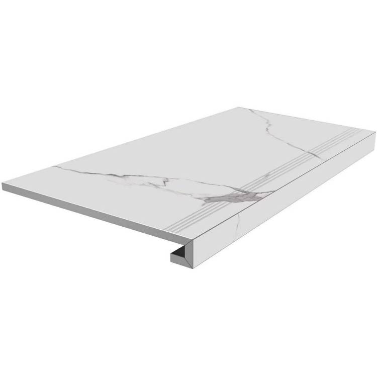 Ступень Kerama Marazzi Монте Тиберио SG849992R/GCF Клееная Белый Лаппатированный 33x80