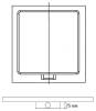 Душевой поддон RGW STA STA-01W 16330199-01 Квадратный 90x3x90 фото 2