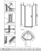 Душевой уголок Radaway Nes PTJ 100x100, L фото 7