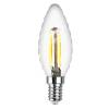 Лампа светодиодная филаментная REV TC37 E14 5W 4000K DECO Premium холодный свет свеча на ветру 32492 8 фото 2
