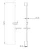 Душевая штанга ESKO SR622 хром фото 2