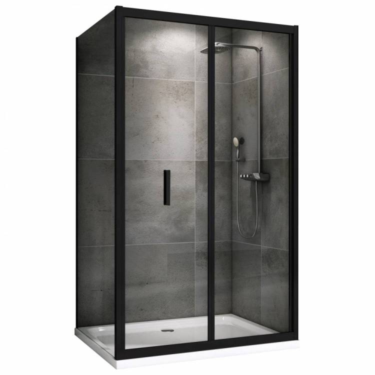 Душевой уголок Abber Sonnenstrand AG07120B-S70B 70x195x120, профиль Черный