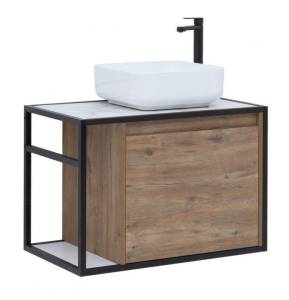 Тумба под раковину Aquanet Nova Lite Loft 75 R 261657 дуб рустикальный