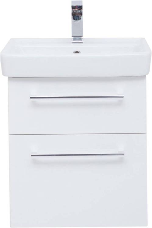 Тумба с раковиной Dreja Q max 55 белая